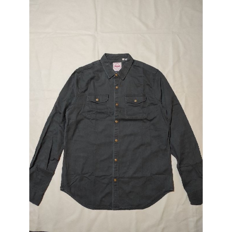 Kemeja Jeans SuperDry Army