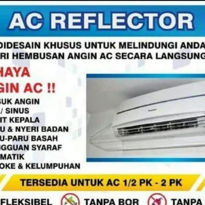 Akrilik Ac / Talang penahas hembusan Ac /Mika Ac 2pk pnjg 120 Cm