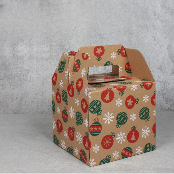 

10 Pcs Dus Jinjing Box isi 2 Thinwall 1500ml Coklat Natal 18 x 18 x 15.5 cm