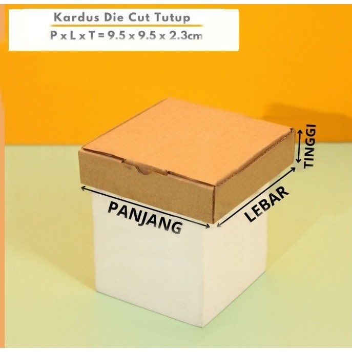 

10 Pcs Kardus Die Cut Kotak Aksesories Box Kecil size 9.5 x 9.5 x 2.3 cm