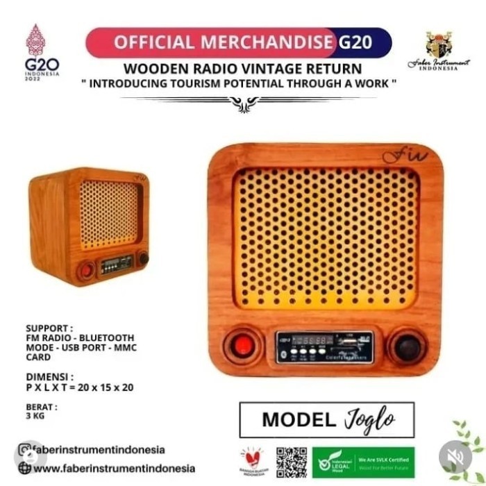 ready Radio Kayu Vintage Return Model Joglo
