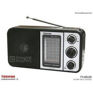 ready Radio Portable Toshiba TY-HRU30 am-fm Hitam Cokelat