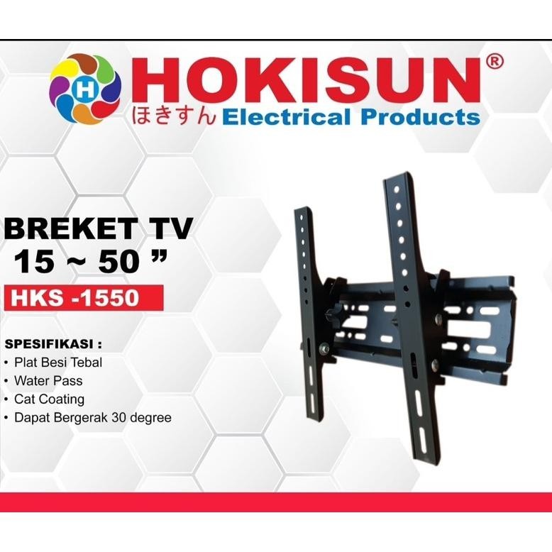 Big Sale Bracket Braket Breket Tv Hokisun Hks-1550 15 - 50 15Inch - 50Inch 15In - 50In Gantungan Tv 