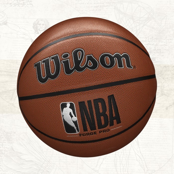 BOLA BASKET WILSON NBA FORGE PRO INDOOR / OUTDOOR SIZE 7 - BROWN