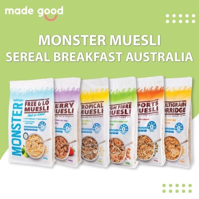 

Monster Muesli 700Gr - Sereal Breakfast Australia Tropical Sport Fibre