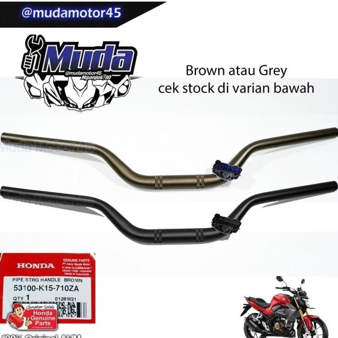 STANG CB150R V4 CB150X 2021 2022 FATBAR BROWN COKLAT OR HITAM GREY