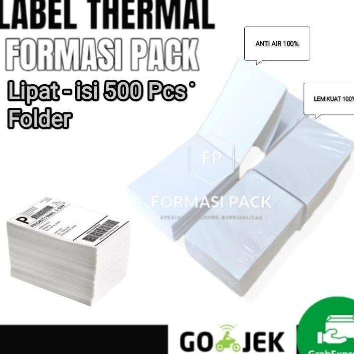 

Label Barcode Direct Thermal 100 X 150 Mm 100X150 4X6" Isi 500Pcs Ukuran A6