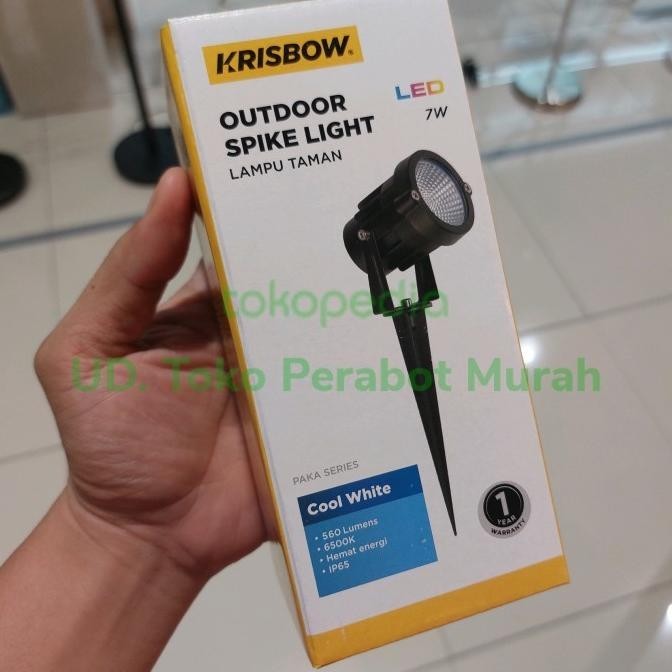 Krisbow outdoor spot light lampu sorot taman outdoor single 7 watt