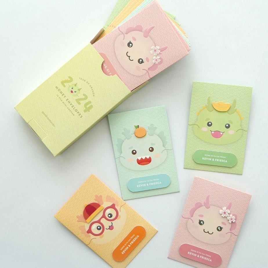 

[Ready] Ni Dragon Angpao With Custom Name - Angpao Naga / Imlek 2024 / Cny / Angpao Dragon - Goodmoments