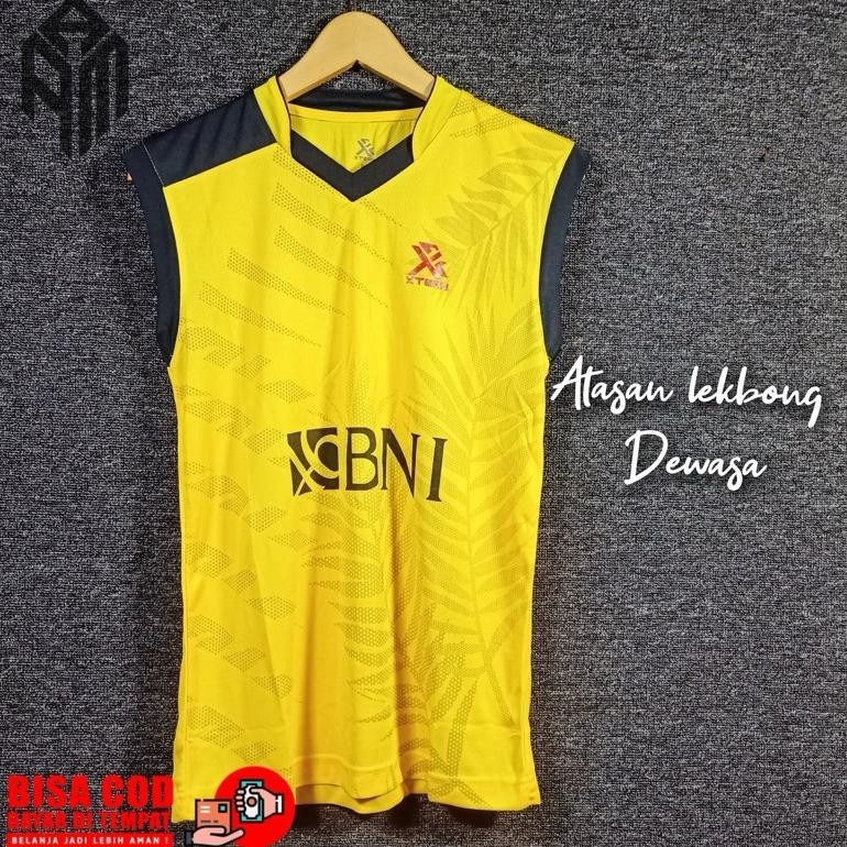 Baju Badminton Pria Kaos Atasan Singlet Dewasa/Pakaian Olahraga Sepak