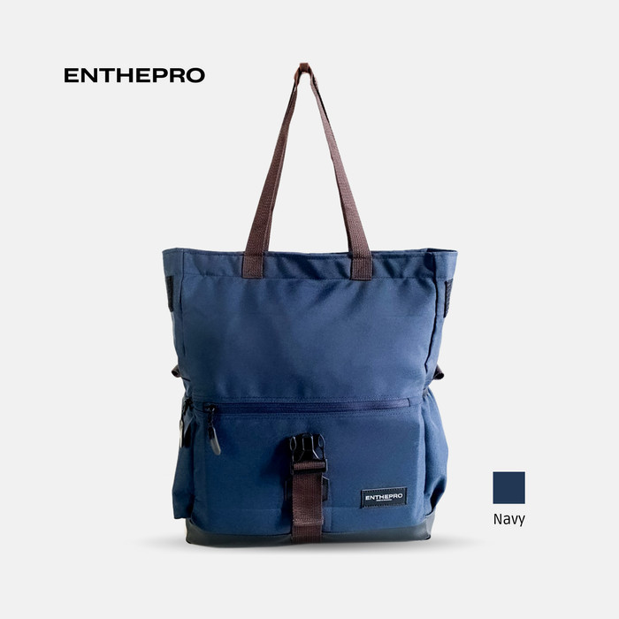 tas selempang pria ENTHEPRO - Tote Bag Ethnic Tas Selempang Laptop Tas Multifungsi Pria - Navy(R6H3)