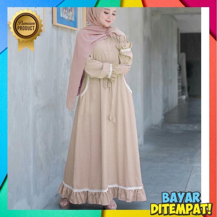 Gamis Terbaru Lebaran 2024 Bju Games2024 Model Sekarang L Games Wanita Dewasa Kekinian Adem Motif Po