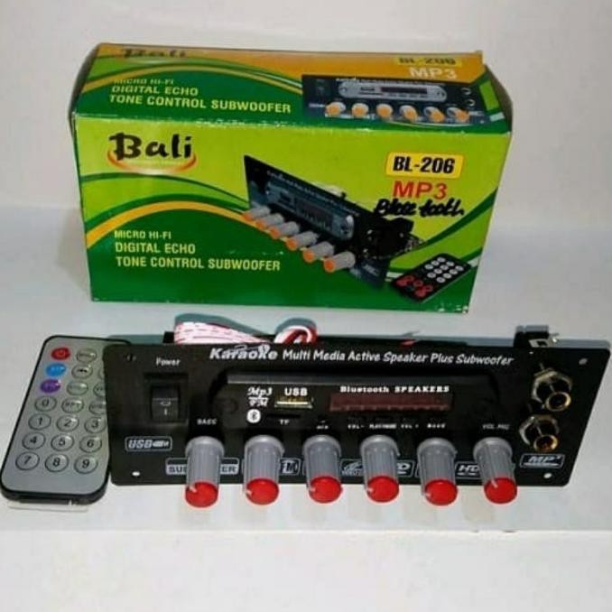 kit tone control stereo mic echo subwoofer mp3 BT