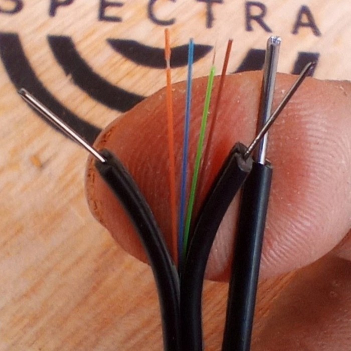 Kabel FO Dropcore 4 Core Fiber 3 Seling Fiber Optik FTTH 1000M