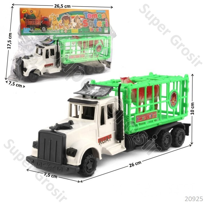 Mainan Anak Mainan Kendaraan_Truk Tronton Muat 26 cm F/C Muat Animal Taman Safari