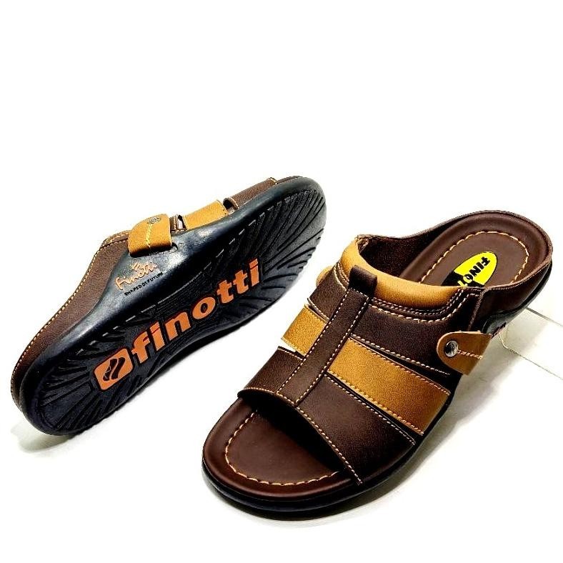 Sepatu Pria Kami Mendukung Setiap Langkah Anda ORIGINAL FINOTTI Sandal pria selop / slide premium, BPZ Series Finotti HITAM DAN COKLAT READY ||