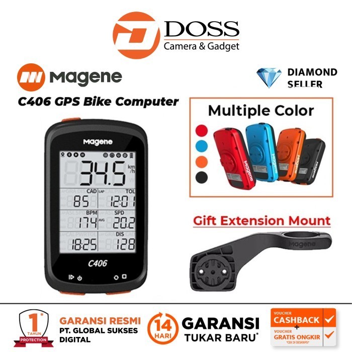 Magene C406 Speedometer / Speedometer Sepeda Magene C406