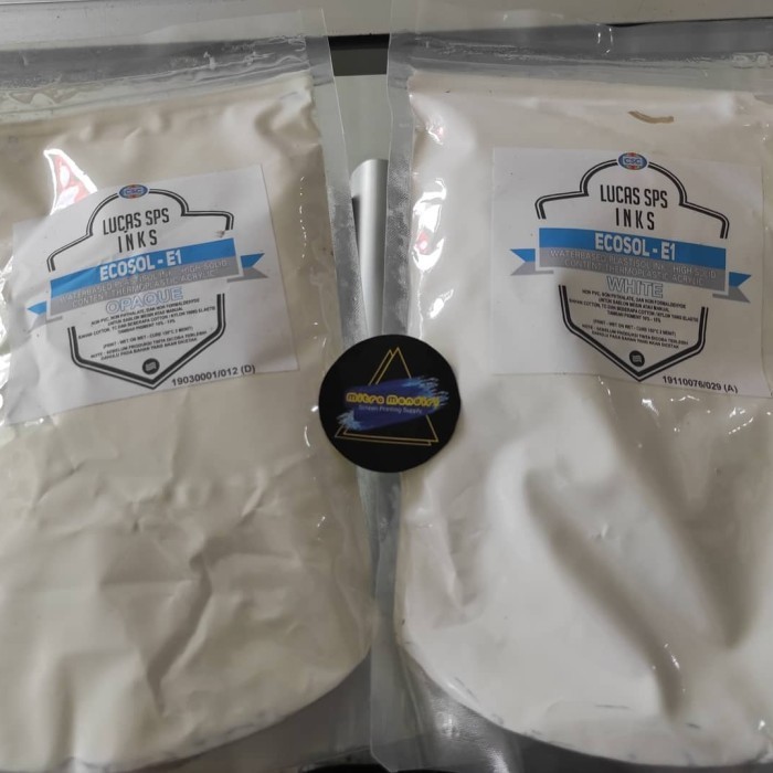 

Terjangkau Ecosol E1 White/Semi plastisol/Waterbase Plastisol 1kg