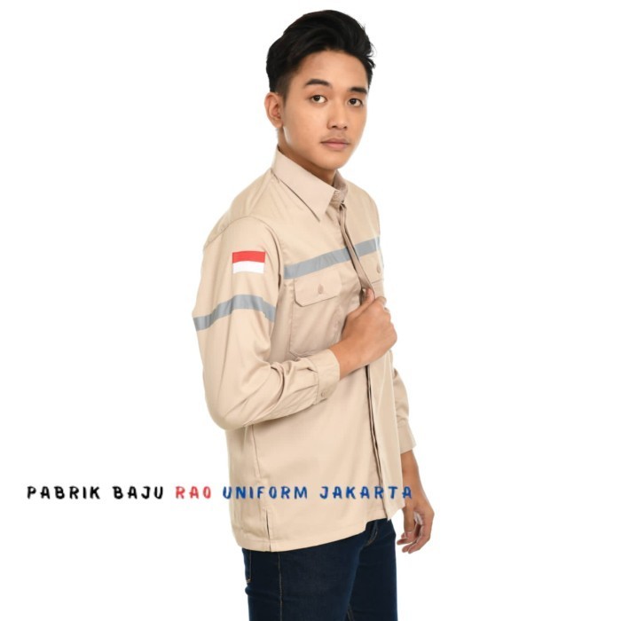 Baju kerja custom rdir/wearpack/seragam kerja lapangan proyek