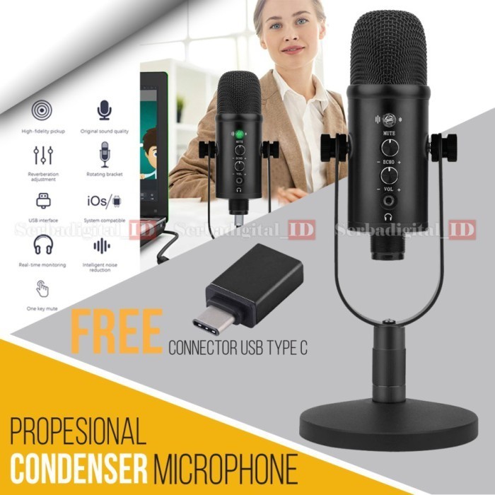 COSTA CM-U100 Microphone USB professional Condenser Podcast,Vocal