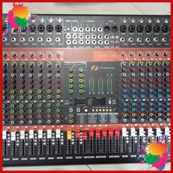 mixer phaselab live 16 + compressor mixer audio phaselab live16 16ch+ (kwj)