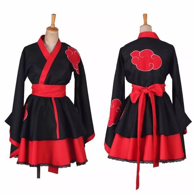 Kimono Akatsuki Naruto kostum cosplay