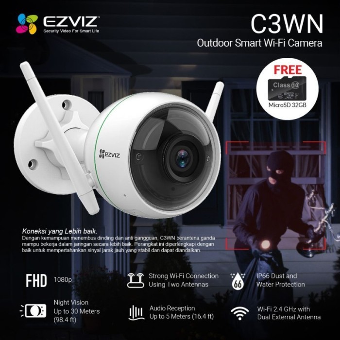 EZVIZ C3W IP CAMERA OUTDOOR WIRELESS KAMERA CCTV WIFI WATERPROOF