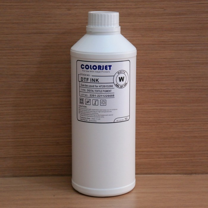TERMURAH - Tinta DTF Colorjet Premium Quality Digital Textile Pigment 1KG White
