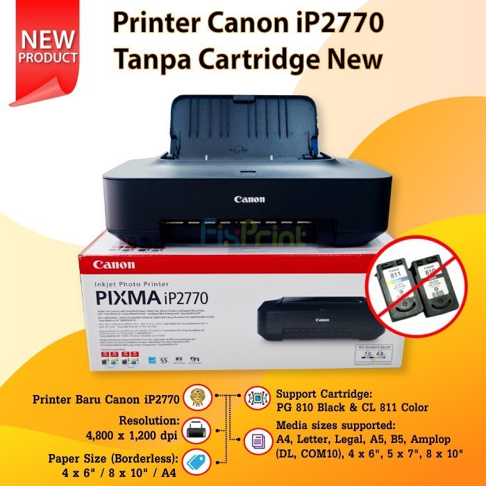 Printer Canon IP2770 NEW + Cartridge ORI