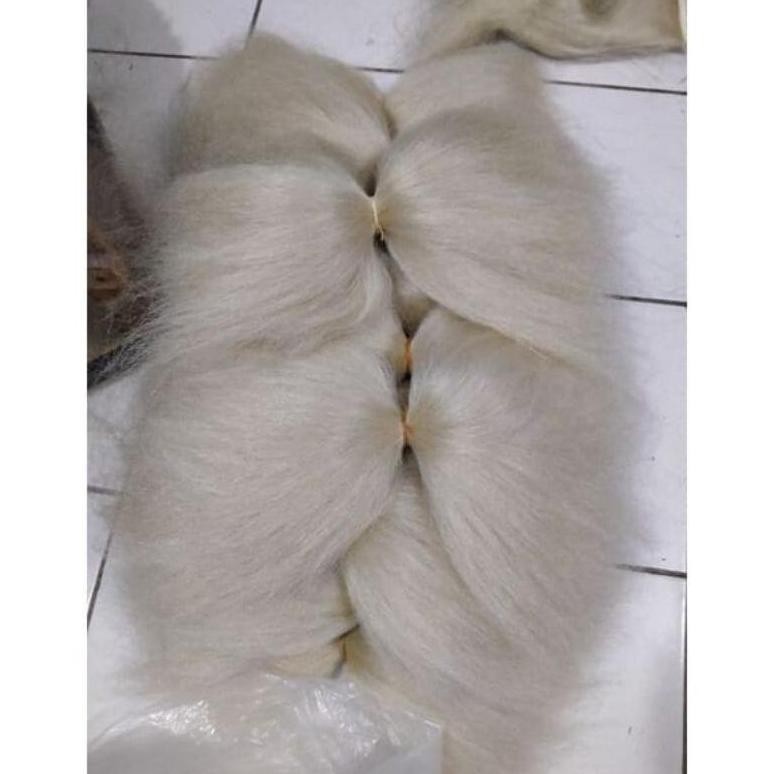 Termurah Terbaik Rambut Sintetis Barongan Bujang Ganong Leak Kuda Lumping Jahit Hitam Per-Kg Sale