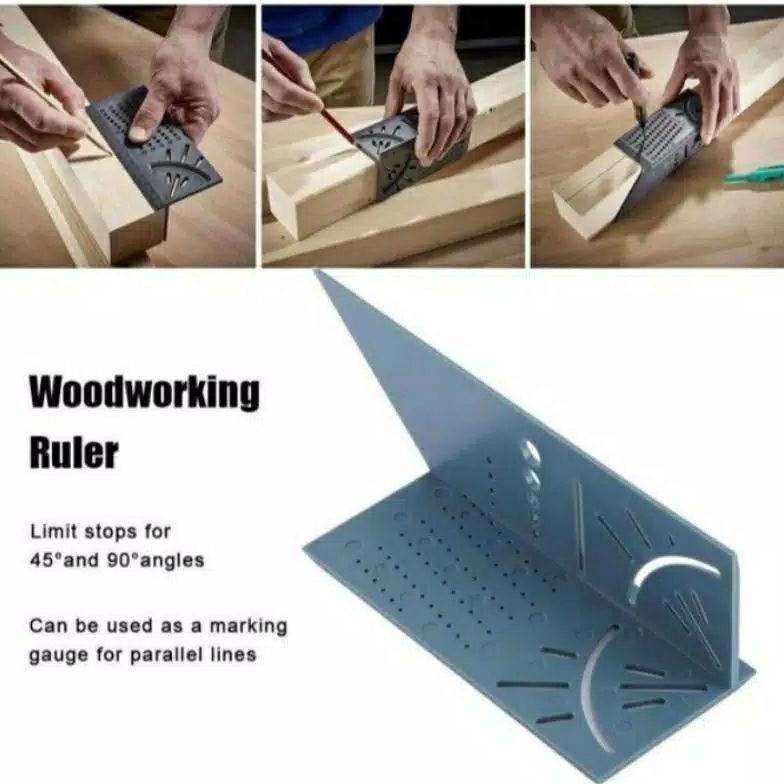 

FANTASTIS Penggaris Segitiga Marking Ruler 3D Mitre Angle Speed Square