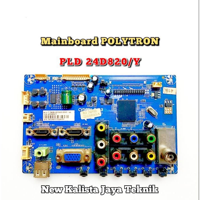 MAINBOARD TV POLYTRON 24D820 ORIGINAL CV56BH-B-13 MB POLYTRON PLD 24D820Y MB 24d820 Y MOTHERBOARD TV
