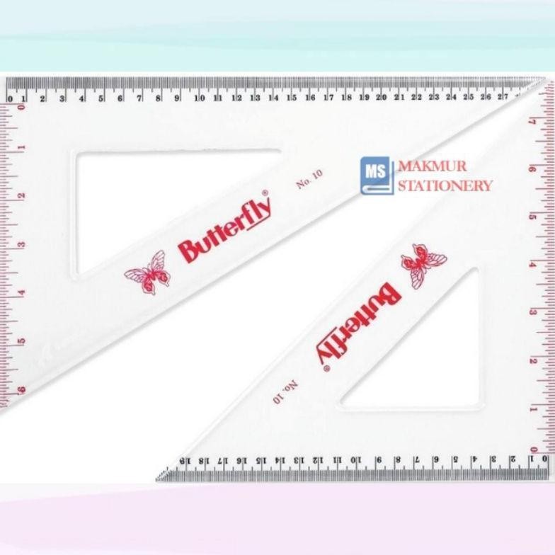 

PESTA DISKON Penggaris Set Segitiga Butterfly No.10