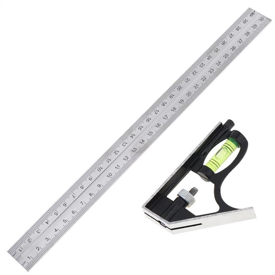 

SPESIAL Penggaris Siku L / Waterpass Kombinasi Square Ruler