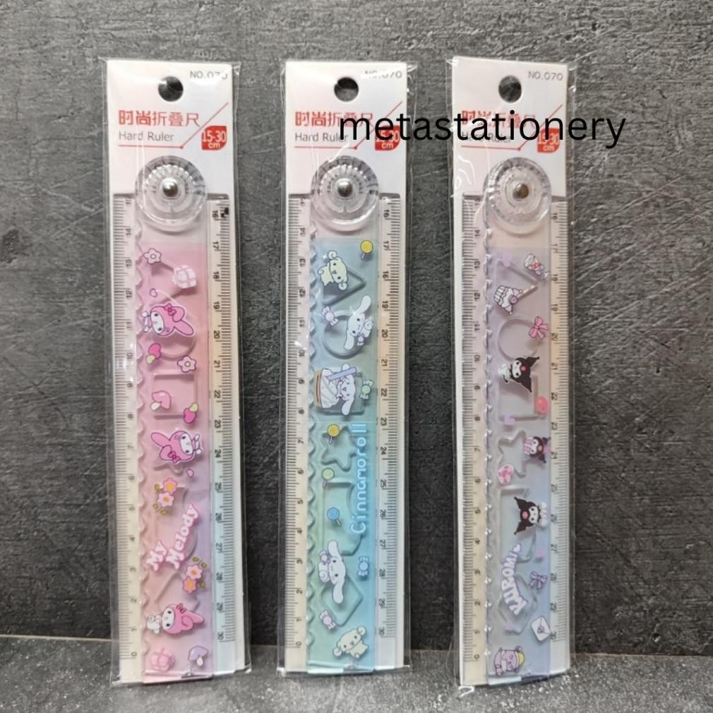 

TERBARU Ruler / Penggaris Lipat Kawaii Seri Kartun Sanrio 30 Cm