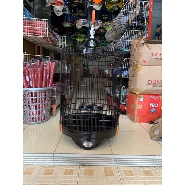 PROMO KANDANG SANGKAR KANDANG BURUNG KACER BULAT POKSAY HONGKONG MURAI EBOD JAYA KLASIK