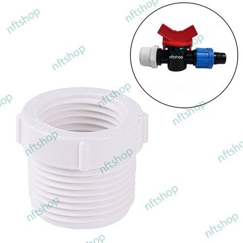Verlop Ring Reducer Drat Dalam 1/2 Inch x Drat Luar 3/4 Inch