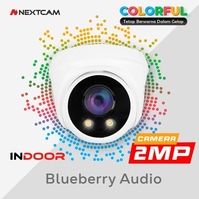 KAMERA CCTV INDOOR COLORVU 2MP MIC AUDIO KAMERA ADA SUARA Blueberry-A