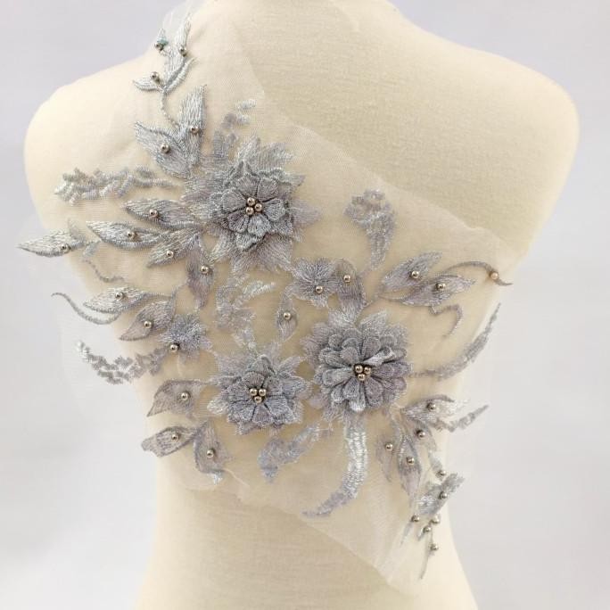 Terbaru - lace bordir bunga BB20/Aplikasi bordir/bordir tempel