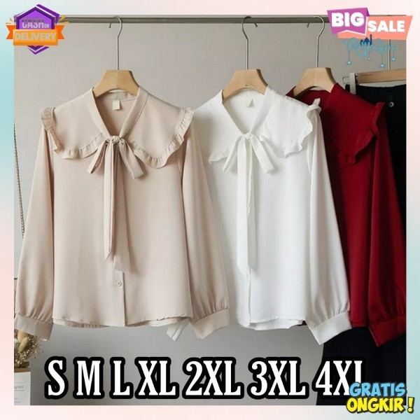 Blose Atadan Bloue Casual Bloues Masa Kini Super Trendi Boluse Pakean Bloese Remaja Hits Bluose Kore