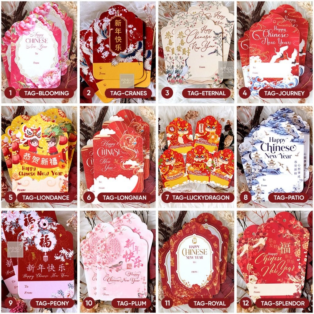 

E34 25PCS HANG TAG IMLEK HANGTAG SINCIA CHINESE NEW YEAR KARTU MINI CNY CAPGOMEH / CAP GO MEH H2O