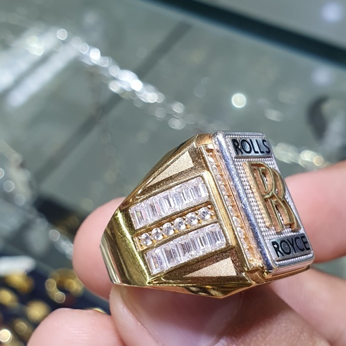 Cincin - Cincin Emas 700/22K Cowo Pria Lakilaki Rolls Royce