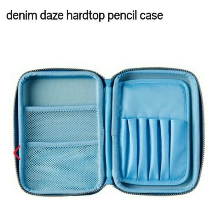 

Smiggle Denim Daze Hardtop Pencil Case - Tempat Pensil Smiggle