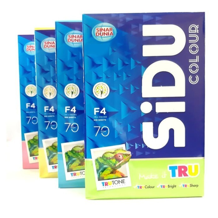 

HOT PROMO SIDU Sinar Dunia F4 Kertas HVS Print Fotocopy 70gr COLOR WARNA Paper