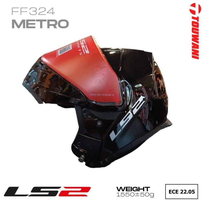 Helm - Helm Ls2 Modular Ff324 Metro Gloss Black