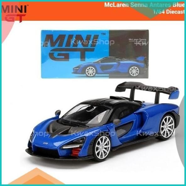 Mini GT McLaren Senna Antares Blue #232R 1/64 Diecast 16novz3 parts