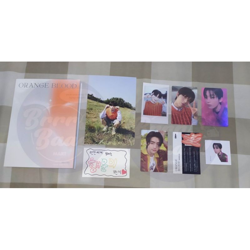 ALBUM SEALED ORANGE BLOOD KSANA ENGENE VER JAKE SUNGHOON NI-KI RIKI SUNOO