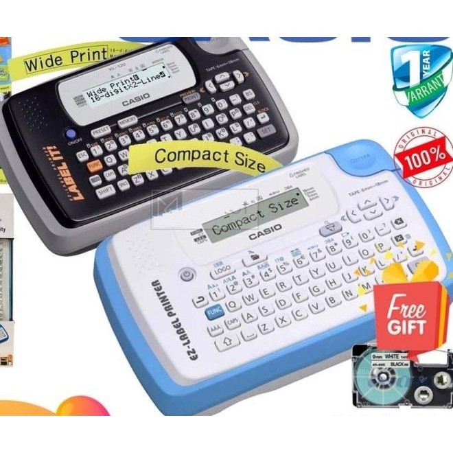 Print Label Printer Casio Kl60 Label It