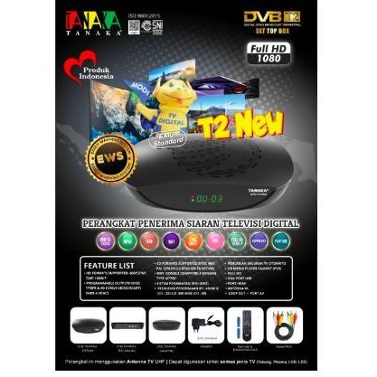 Tanaka AAA Set Top Box STB DVB T2 Penerima Siaran Digital