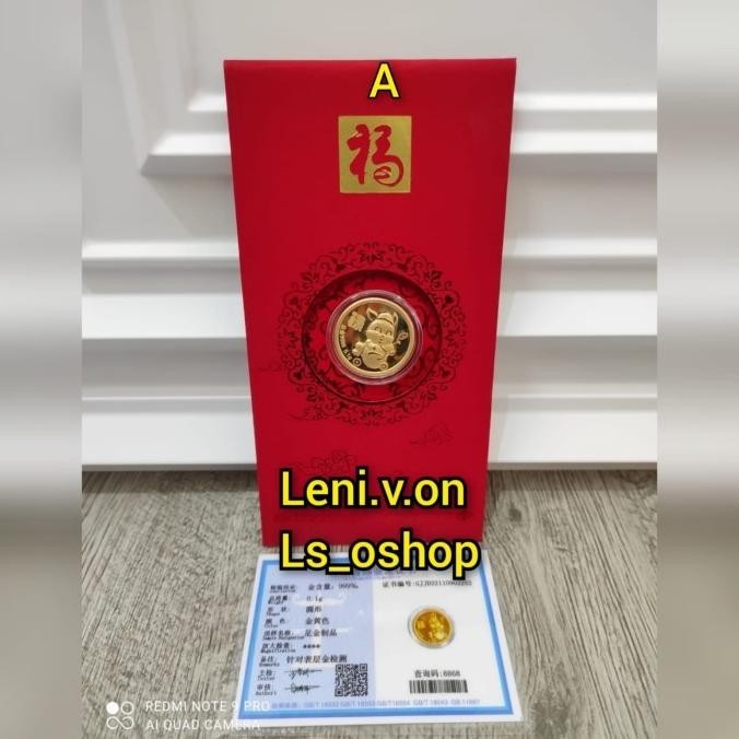 

New Angpao Emas Imlek 2023 Kelinci Red Pocket Sincia Ampau Tahun Baru Original